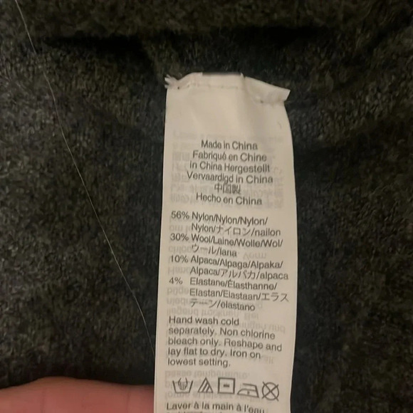 J crew wool & alpaca blend turtle neck sweater size small in heathered gray - Picture 4 of 7